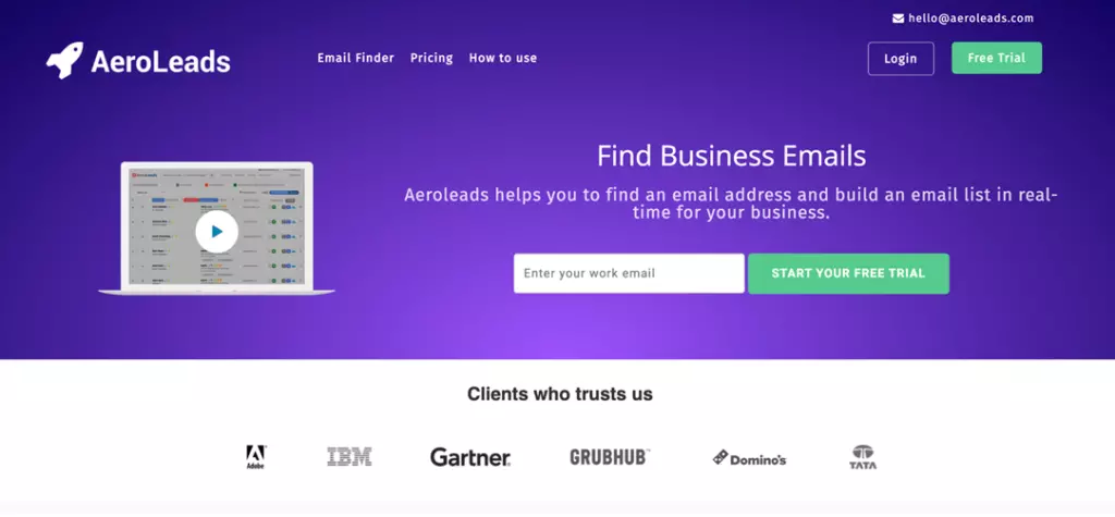 Aeroleads- Inside sales software
