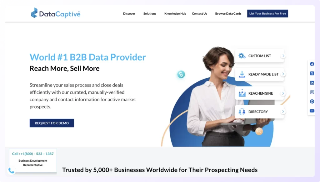 DataCaptive is a email list brokers