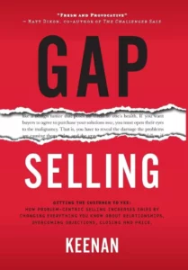 Cover image of Gap Selling by Keenan (2018)