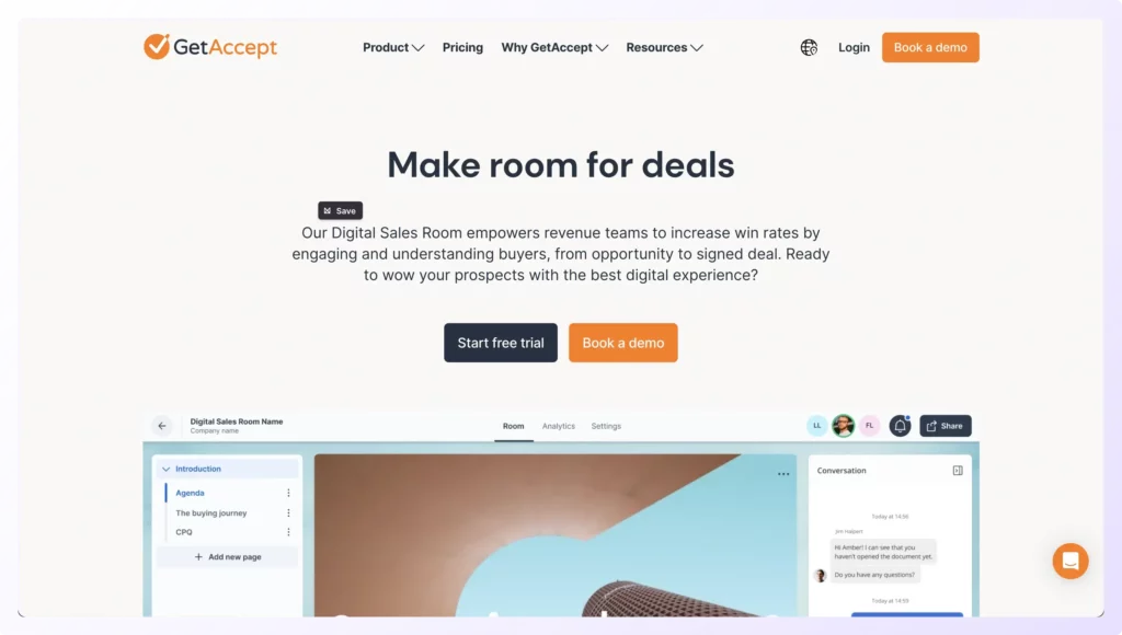 GetAccept digital sales room tool to improve sales processes