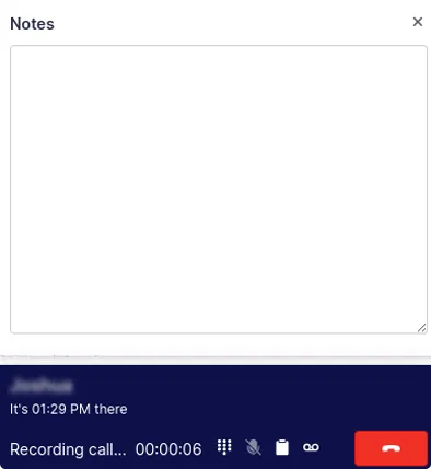 Image of Notes tab