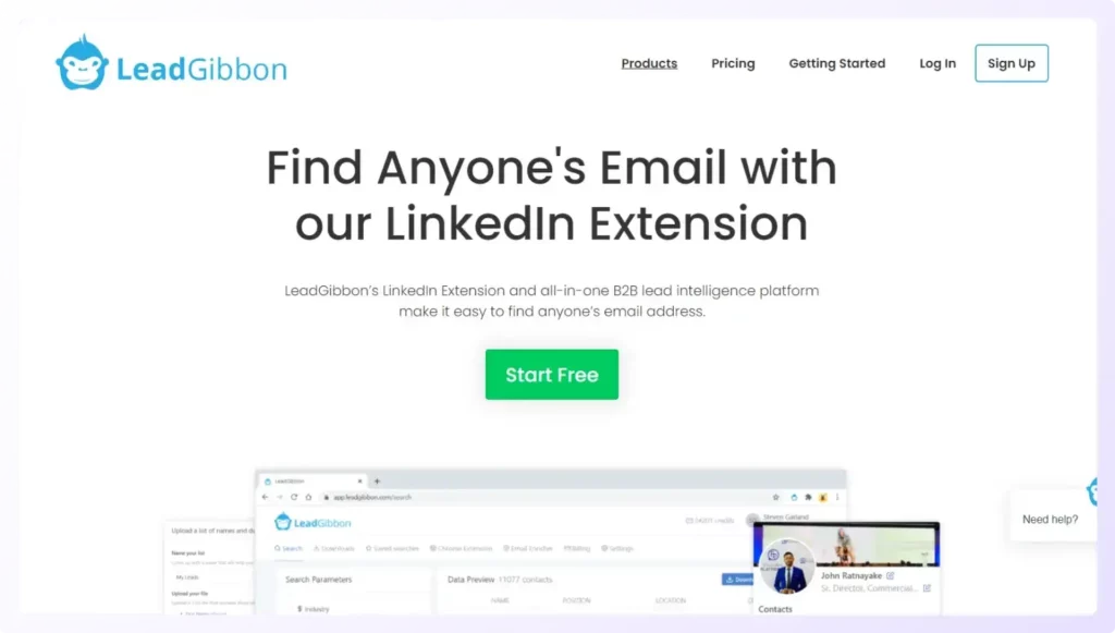 LeadGibbon sales prospecting LinkedIn tool