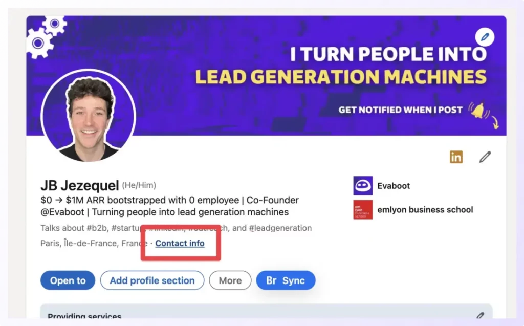 Find Business Phone Number by using LinkedIn Profile