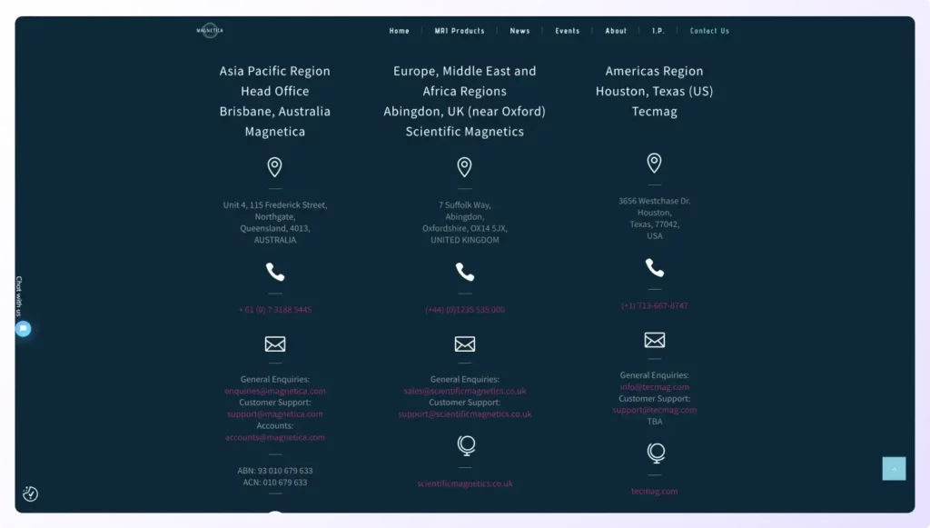 Screenshot explaining how to get company email address through company's customer support