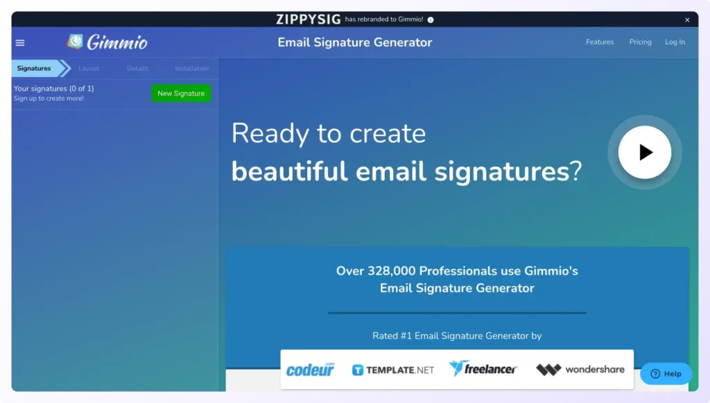 ZippySig email signature generator