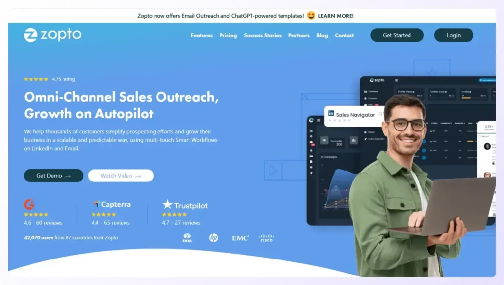 Zopto cloud-based outreach automation tool